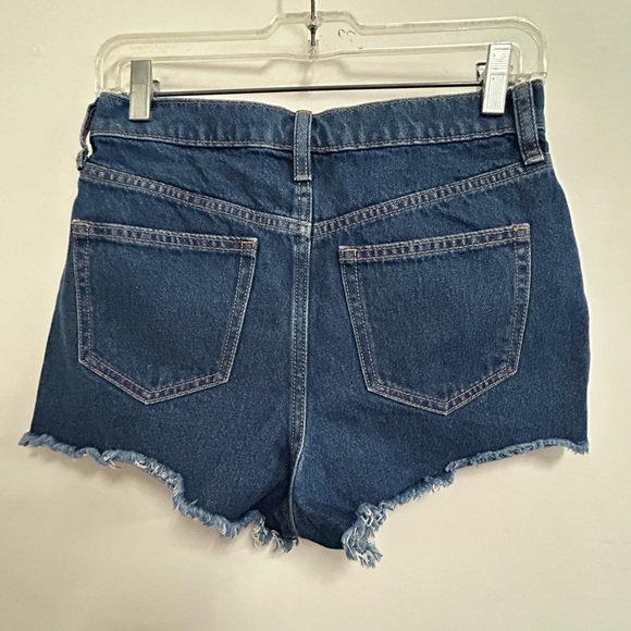 PINK High Waisted Cut off Shorts - Picture 5 of 6